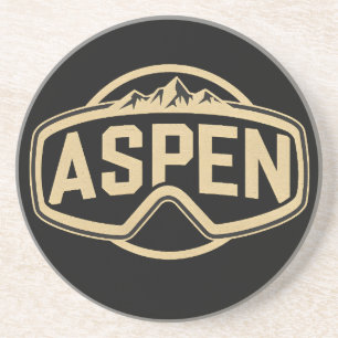 Posavasos Gafas Aspen Snowmass regalos de la estación de esq