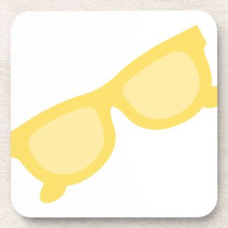 Posavasos Gafas de sol amarillas de verano gafas de moda hip