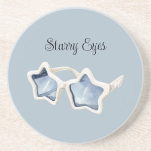 Posavasos Gafas de sol Estrella Azul Blanco