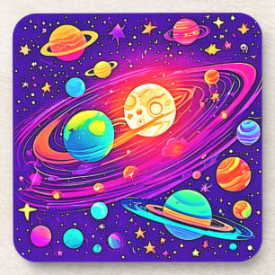 Posavasos Galaxia arco iris: Diversión Personalizado