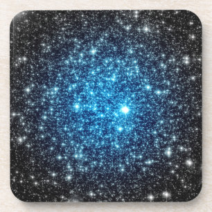 Posavasos Galaxia azul y negra