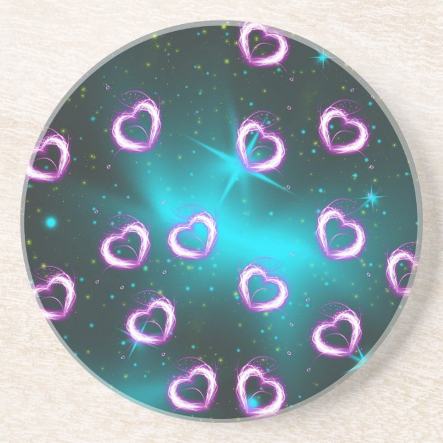 Posavasos Galaxia del corazón (Frente)