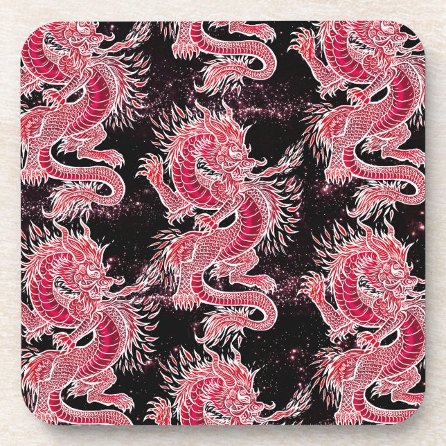 Posavasos Galaxia del Dragón Rojo (Frente)