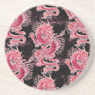 Posavasos Galaxia del Dragón Rojo