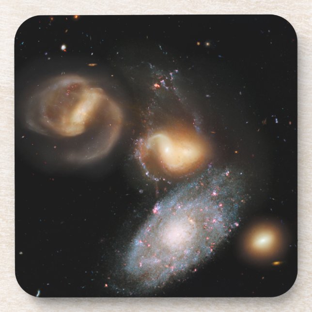 Posavasos Galaxias Quintet de Stephan (Frente)