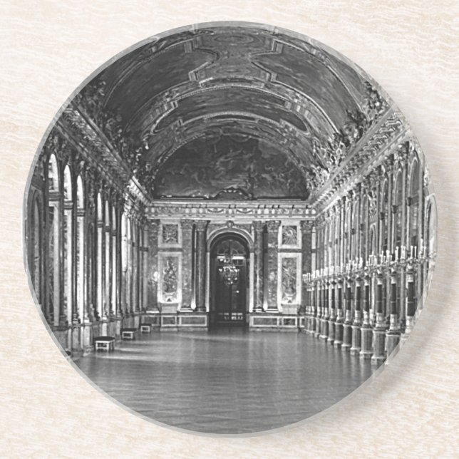 Posavasos Galería de espejos del palacio Versailles de la Fr (Frente)