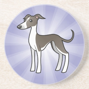 Posavasos Galgo del dibujo animado/Whippet/galgo italiano