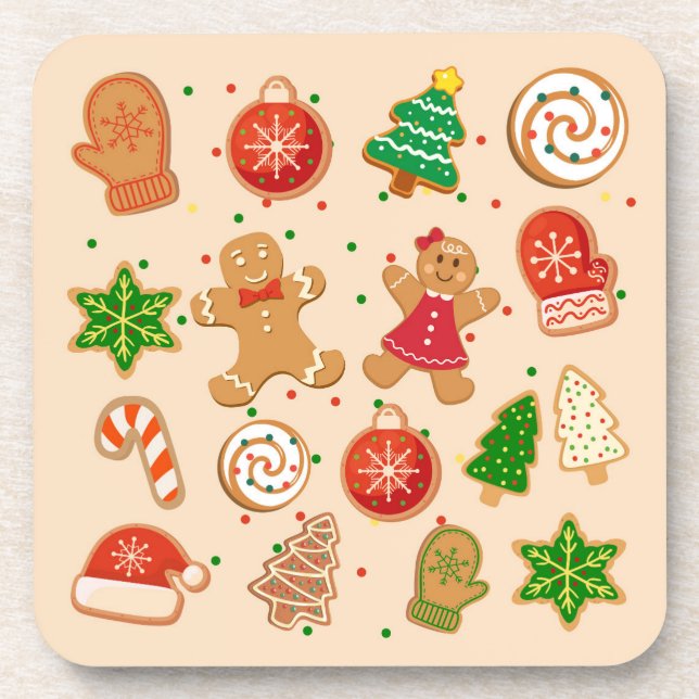 Posavasos Galletas de Navidad (Frente)