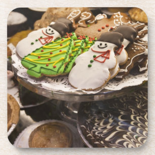 Posavasos Galletas del navidad en la exhibición en un New