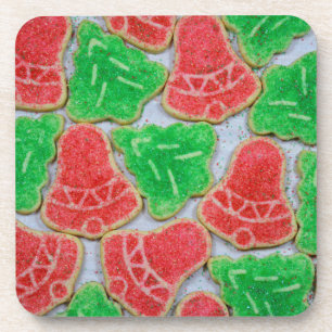 Posavasos Galletas rojas y verdes del navidad