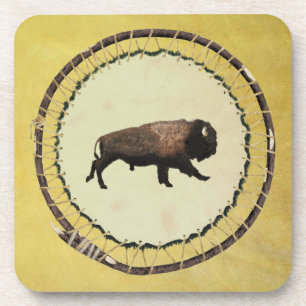 Posavasos Galloping Bison