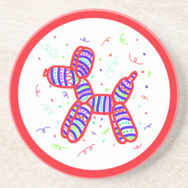 Posavasos Gallos de Fiesta de perro de globo