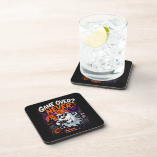 Posavasos Game Over Nunca Divertido Fantasma de Gamer Hallow