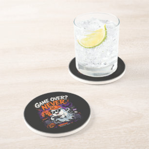 Posavasos Game Over Nunca Divertido Fantasma de Gamer Hallow