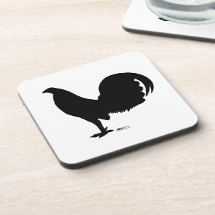 Posavasos Gamecock Rooster Silhouette