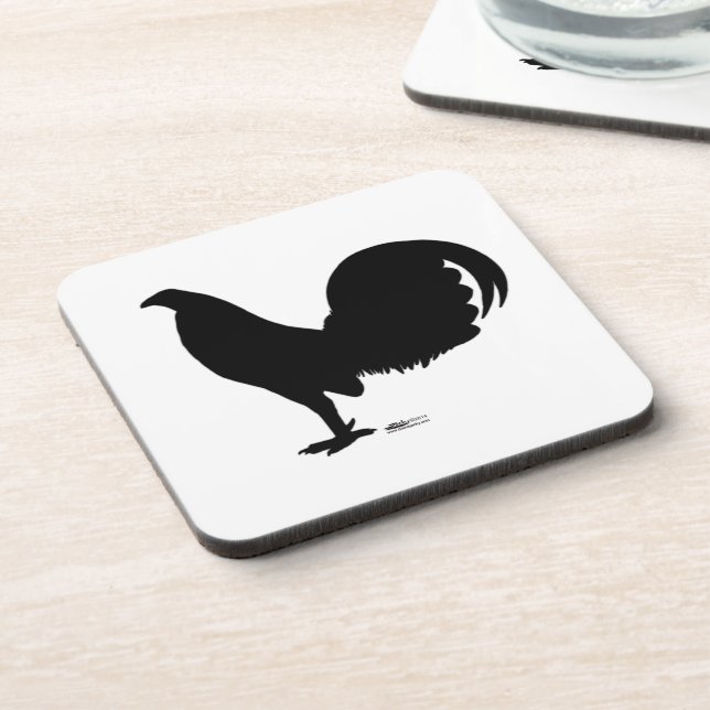 Posavasos Gamecock Rooster Silhouette (Lado Izquierdo)