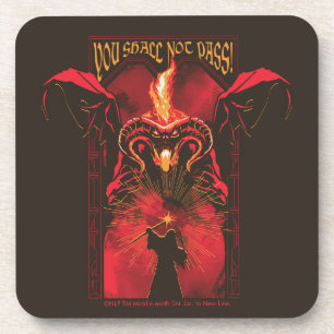 Posavasos GANDALF™ Vs Balrog "No Pasarás" Gráfico