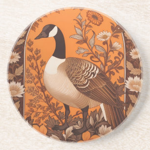 Posavasos Ganso Canadiense Elegante Inspirado en William Mor
