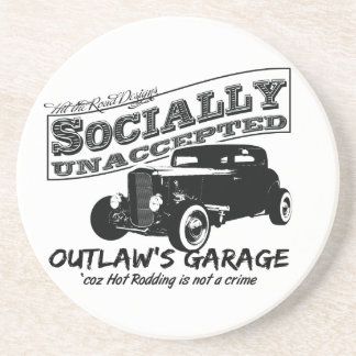 Posavasos Garaje de forajidos. Hot Rods socialmente inacepta
