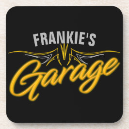 Posavasos Garaje de Personalizado de motociclista estilo neó