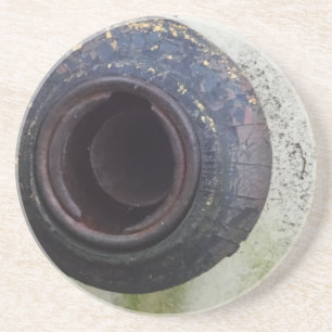 Posavasos gas de camión verde y blanco