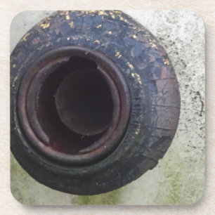 Posavasos gas de camión verde y blanco