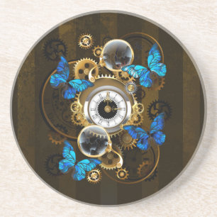 Posavasos Gases de vapor y mariposas azules