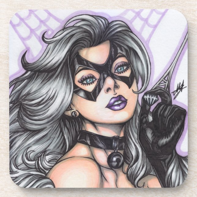 Posavasos Gata Negra ~ Felicia Hardy (Frente)