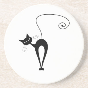 Posavasos Gatito banal negro 3