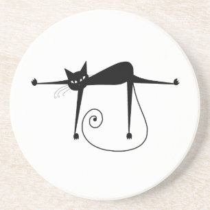 Posavasos Gatito banal negro 8