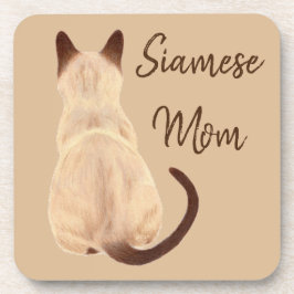Posavasos Gatito de la mamá del gato siamés de Sasha que