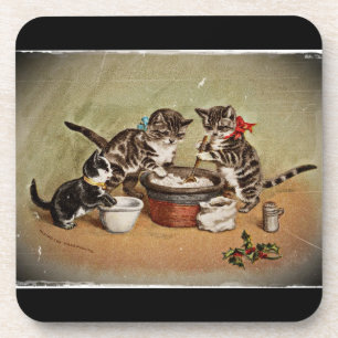 Posavasos Gatitos que hacen el pudín