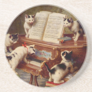 Posavasos Gatitos y piano