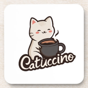 Posavasos Gato Adorable con Café – Catuccino