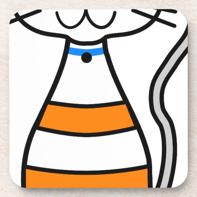 Posavasos Gato cutáneo (Frente)