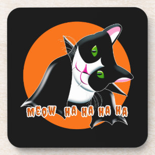 Posavasos Gato de Halloween