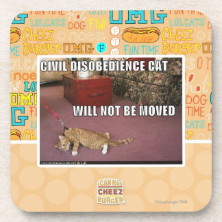 Posavasos Gato de la desobediencia civil