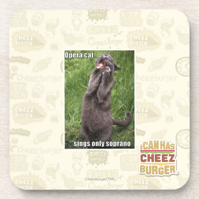 Posavasos Gato de la ópera (Frente)