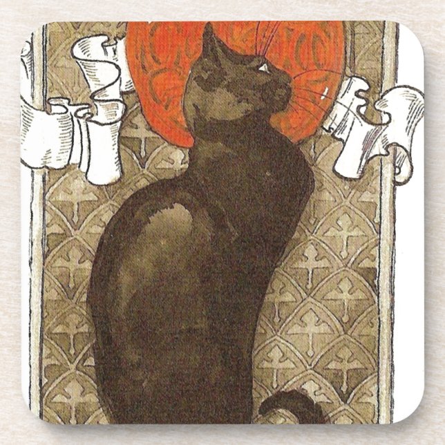 Posavasos Gato de Steinlein - Art Nouveau (Frente)