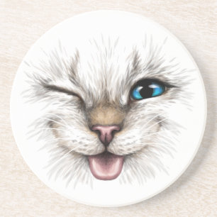 Posavasos Gato de Winking
