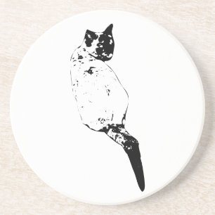 Posavasos Gato descansando, encanto sutil