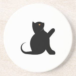 Posavasos Gato diciendo hola