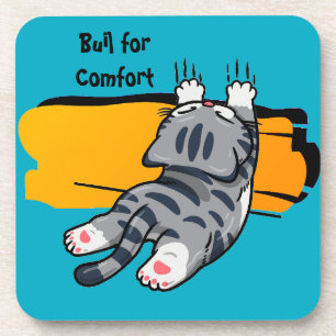 Posavasos Gato Divertido, Gato Gordo, Letra Divertida, T Mod