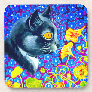 Posavasos Gato en flores