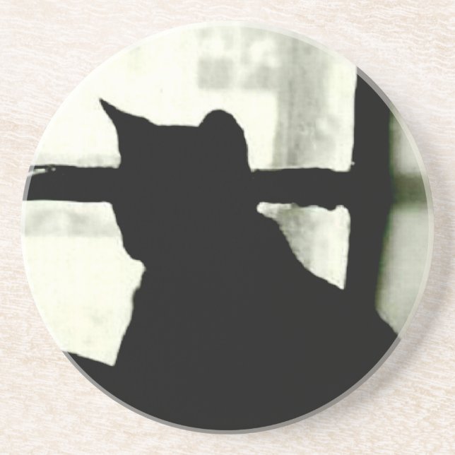 Posavasos 'Gato en Ventana' (Frente)