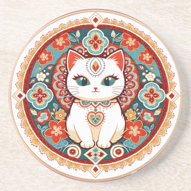 Posavasos Gato felino (Frente)