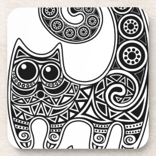 Posavasos Gato floral