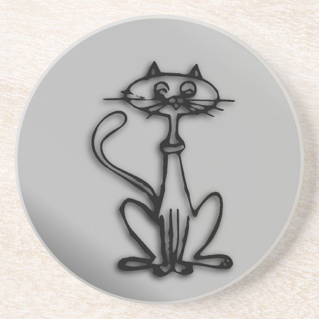 Posavasos Gato fresco del gatito (Frente)