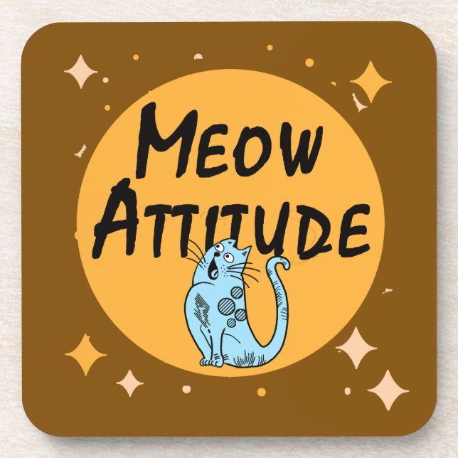 Posavasos gato gracioso (Frente)