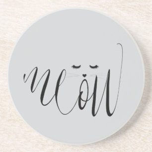 Posavasos Gato gris maúlla